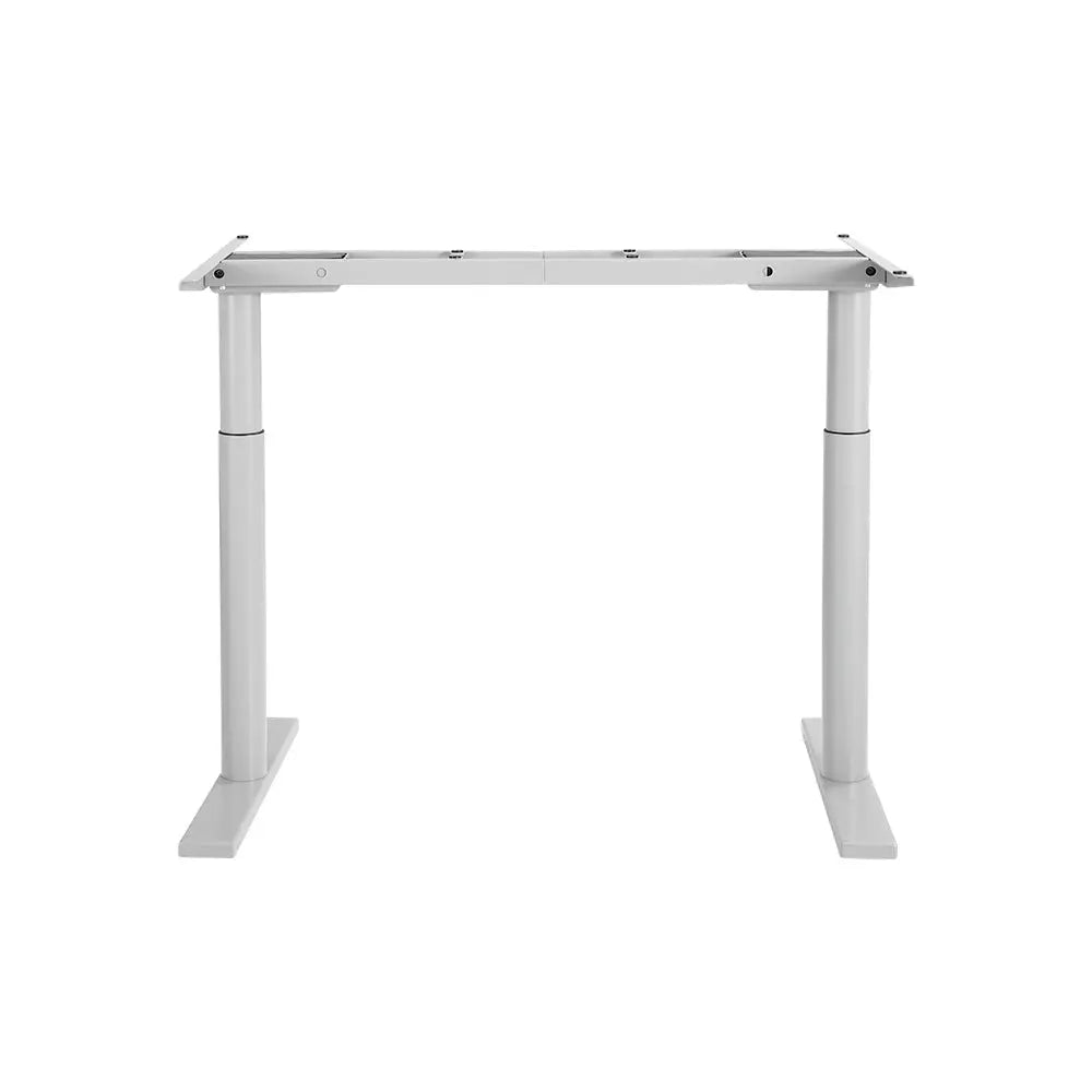 Artiss Standing Desk Sit Stand Motorised Adjustable Frame Only Dual Motor White - Furniture > Office