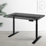 Artiss Standing Desk Sit Stand Motorised Adjustable Frame Only Dual Motor Black - Furniture > Office