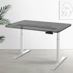 Artiss Standing Desk Sit Stand Motorised Adjustable Frame Only Dual Motor White - Furniture > Office