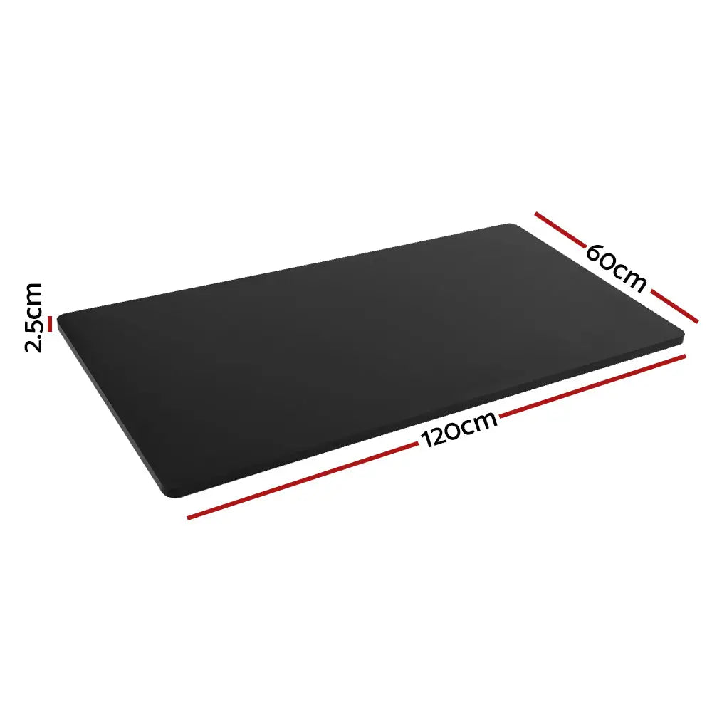 Artiss Standing Desk Top Black 120CM - Furniture > Office