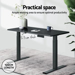 Artiss Standing Desk Top Black 120CM - Furniture > Office