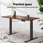 Artiss Standing Desk Top Rustic Brown 120CM - Furniture > Office