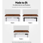 Artiss Standing Desk Top Rustic Brown 120CM - Furniture > Office