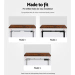 Artiss Standing Desk Top Rustic Brown 140CM - Furniture > Office