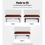 Artiss Standing Desk Top Walnut 120CM - Furniture > Office