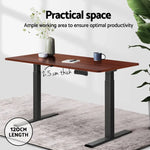 Artiss Standing Desk Top Walnut 120CM - Furniture > Office