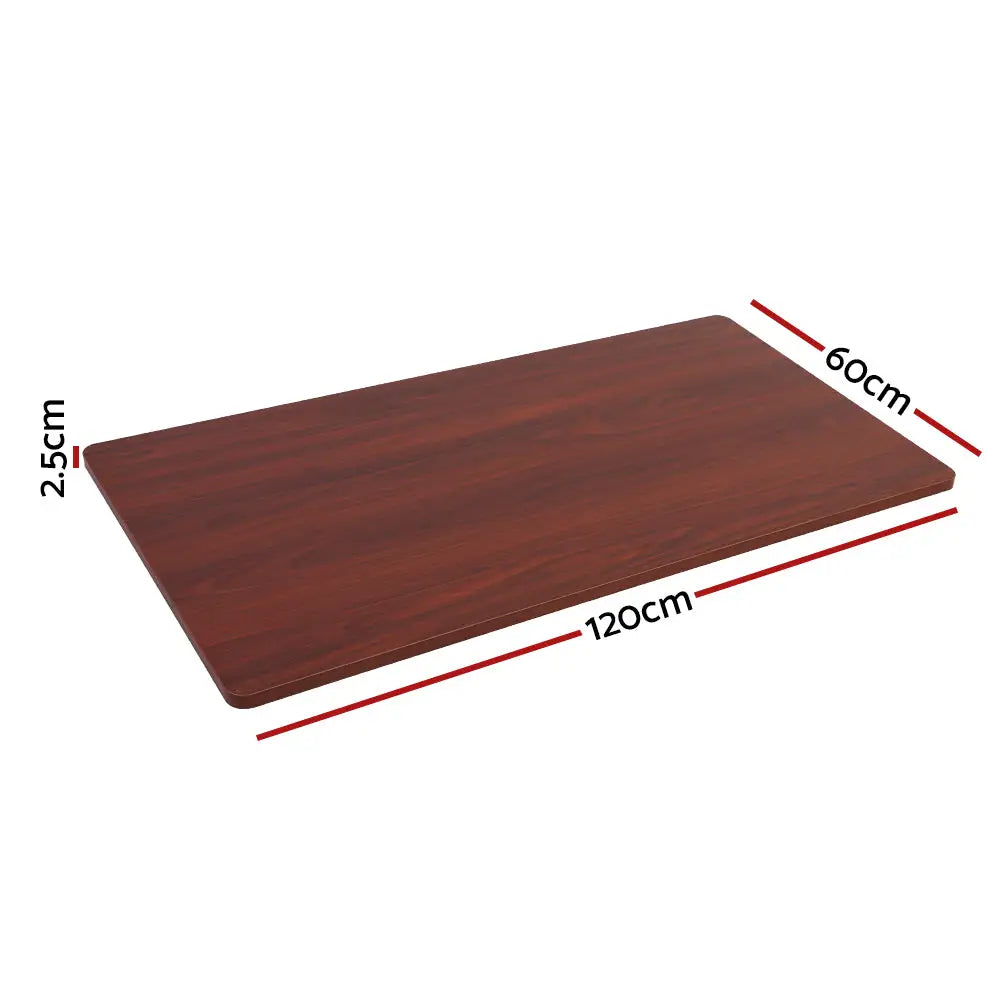 Artiss Standing Desk Top Walnut 120CM - Furniture > Office
