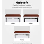Artiss Standing Desk Top Walnut 140CM - Furniture > Office