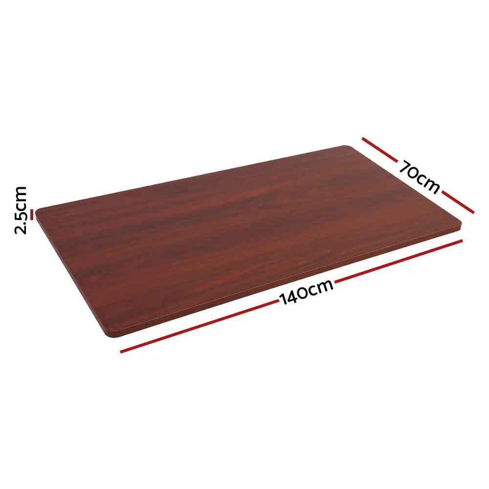 Artiss Standing Desk Top Walnut 140CM - Furniture > Office
