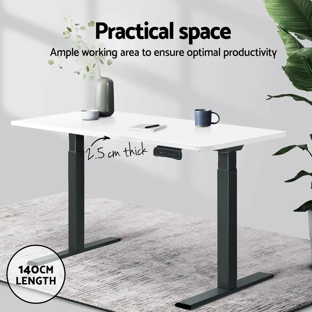 Artiss Standing Desk Top White 140CM - Furniture > Office