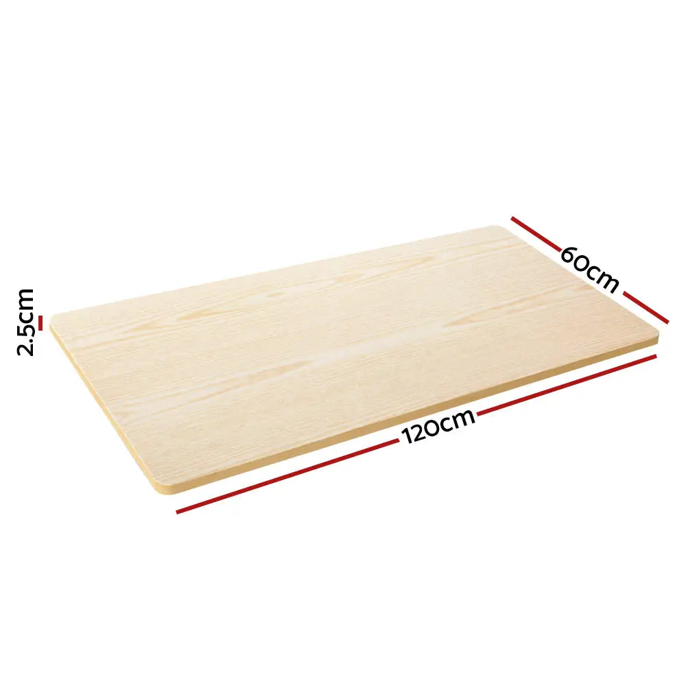 Artiss Standing Desk Top White Oak 120CM - Furniture > Office
