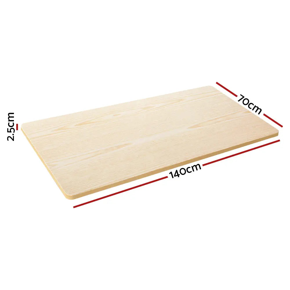 Artiss Standing Desk Top White Oak 140CM - Furniture > Office