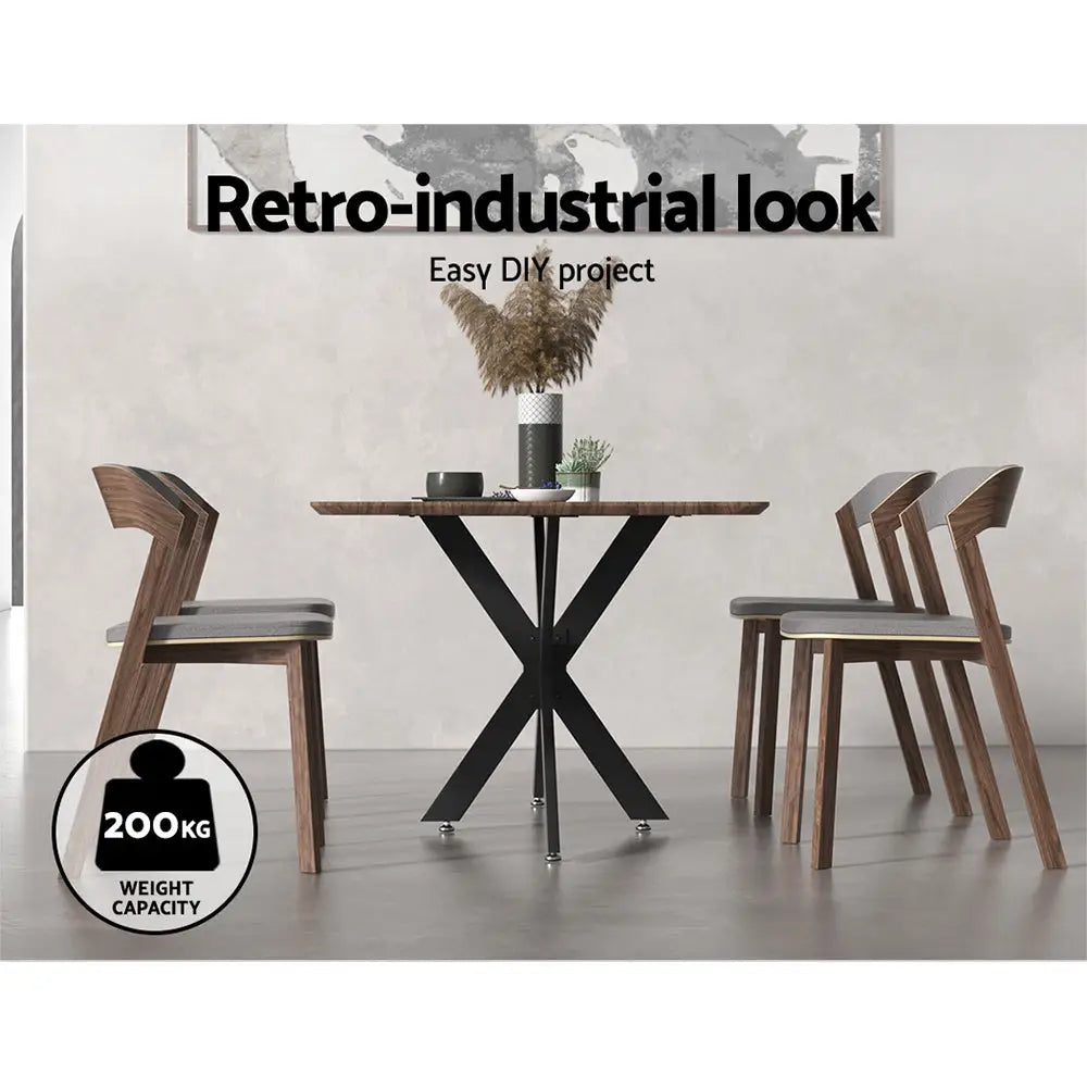 Artiss Starburst Table Legs Dining Table Legs DIY Metal Leg 120X68cm - Furniture > Living Room