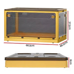 Artiss Storage Foldable Stackable Large 5 Sides Open Transparent 115L - Home & Garden > Storage