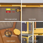 Artiss Storage Foldable Stackable Large 5 Sides Open Transparent 115L - Home & Garden > Storage