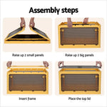 Artiss Storage Foldable Stackable Large 5 Sides Open Transparent 115L - Home & Garden > Storage