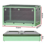 Artiss Storage Foldable Stackable Large 5 Sides Open Transparent 140L - Home & Garden > Storage