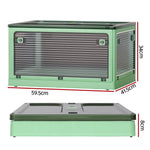 Artiss Storage Foldable Stackable Large 5 Sides Open Transparent 82L - Home & Garden > Storage