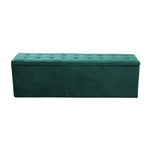 Artiss Storage Ottoman Blanket Box 140cm Velvet Green - Furniture > Living Room > Ottomans & Footstools