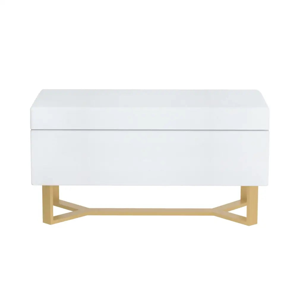 Artiss Storage Ottoman Blanket Box Criss-cross Linen White - Furniture > Living Room > Ottomans & Footstools