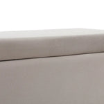 Artiss Storage Ottoman Blanket Box Table 97cm Velvet Taupe - Outdoor Recreation > Camping > Caravan Accessories