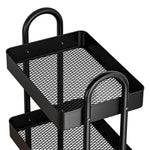 Artiss Storage Trolley Kitchen Cart 4 Tiers Black - Furniture > Dining