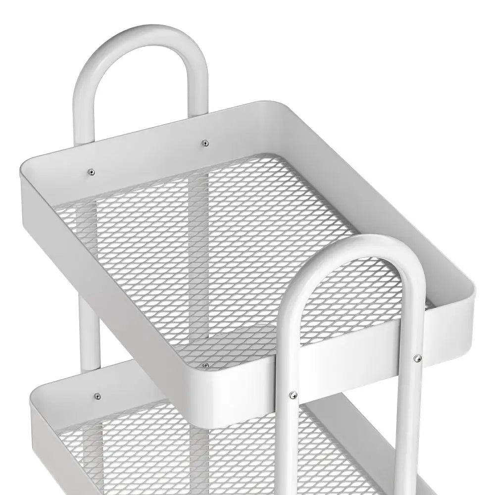 Artiss Storage Trolley Kitchen Cart 4 Tiers White - Furniture > Dining