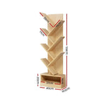 Artiss Tree Bookshelf 7 Tiers - ECHO Oak - Furniture > Living Room > Bookcases & Shelves