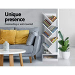 Artiss Tree Bookshelf 7 Tiers - ECHO White - Furniture > Office