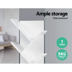 Artiss Tree Bookshelf 7 Tiers - ECHO White - Furniture > Office