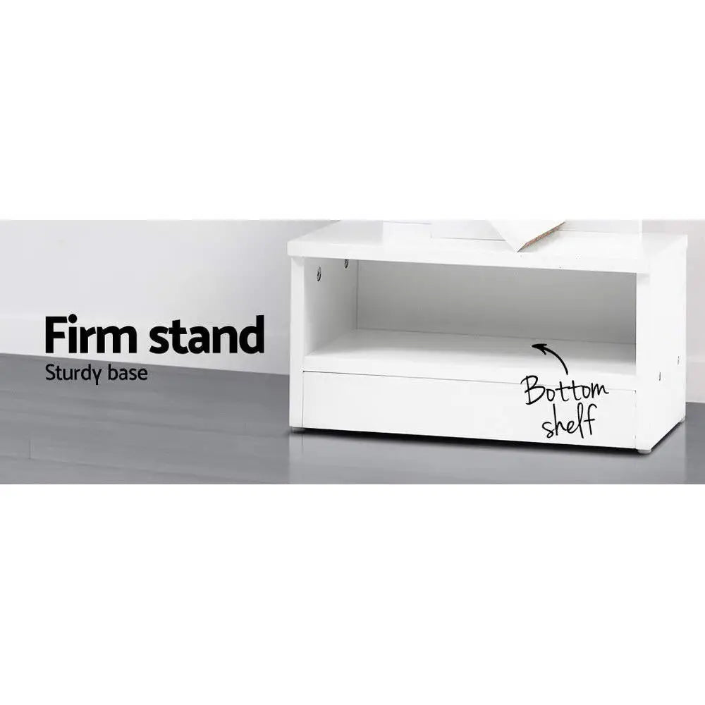 Artiss Tree Bookshelf 9 Tiers - ECHO White - Furniture > Living Room > Bookcases & Shelves