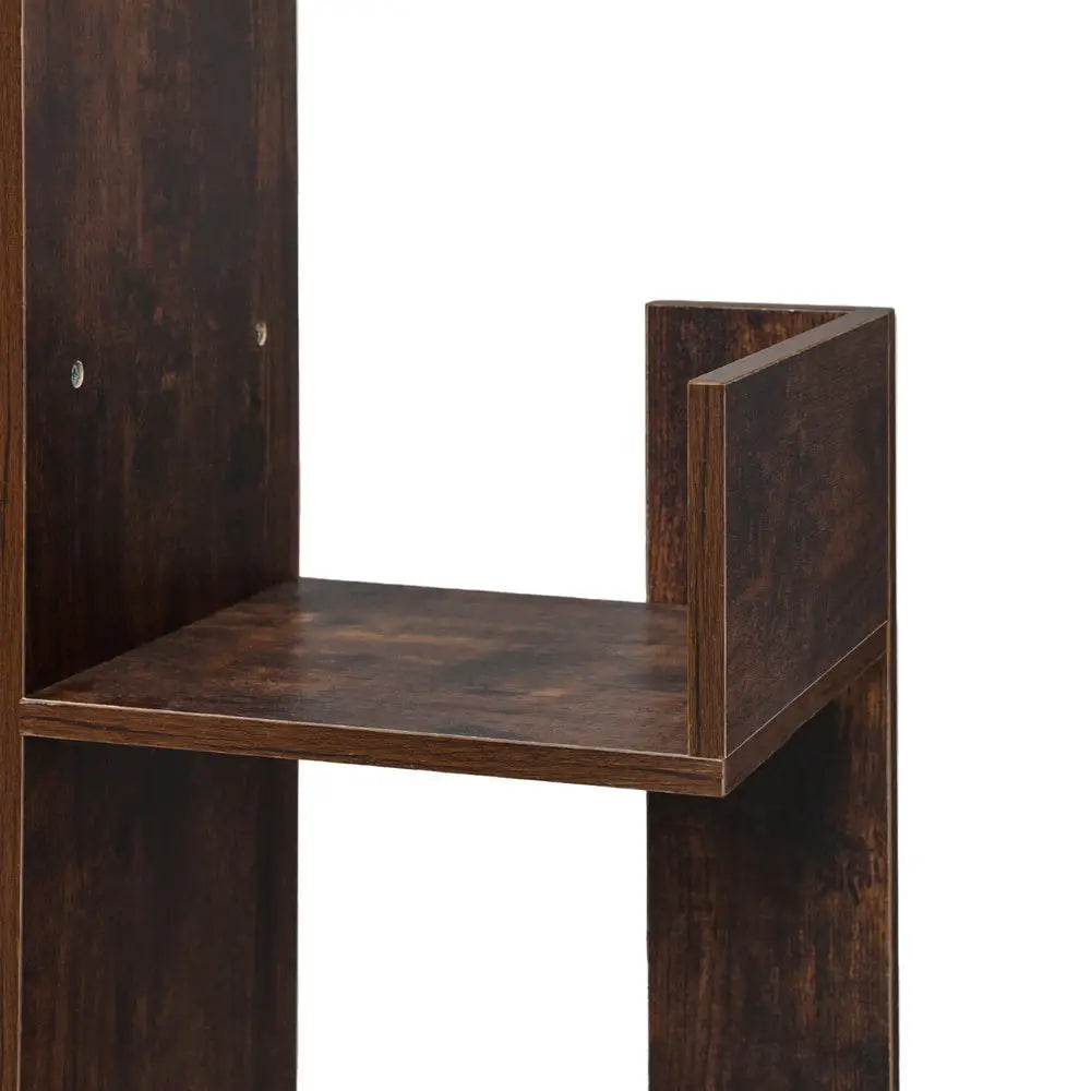 Artiss Tree-Shaped Bookshelf ROMI Walnut - Furniture > Bedroom