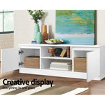 Artiss TV Cabinet Entertainment Unit 120cm White Anita - Furniture > Living Room > TV Units