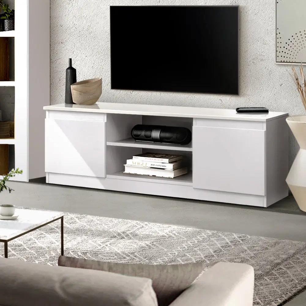 Artiss TV Cabinet Entertainment Unit 120cm White Anita - Furniture > Living Room > TV Units