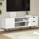 Artiss TV Cabinet Entertainment Unit 120cm White Larin - Furniture > Living Room > TV Units