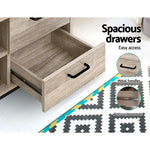Artiss TV Cabinet Entertainment Unit 132cm Pine Tania - Furniture > Living Room > TV Units