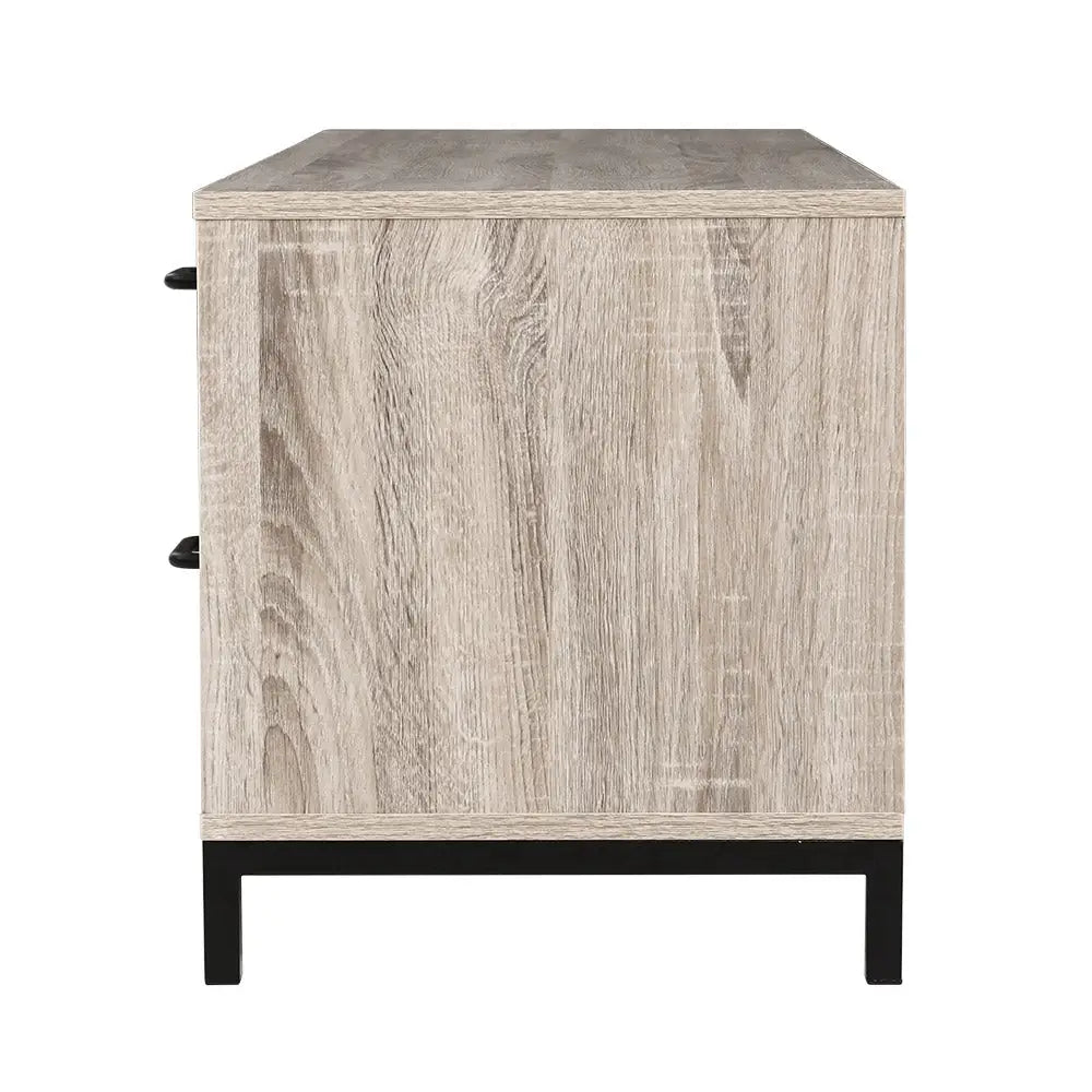 Artiss TV Cabinet Entertainment Unit 132cm Pine Tania - Furniture > Living Room > TV Units