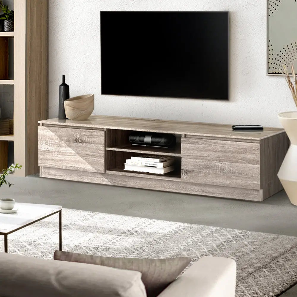 Artiss TV Cabinet Entertainment Unit 160cm Pine Charles - Furniture > Living Room > TV Units