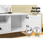 Artiss TV Cabinet Entertainment Unit 160cm White Kubi - Furniture > Living Room > TV Units