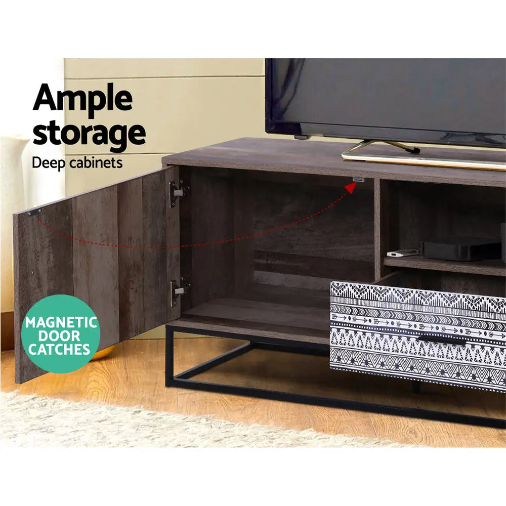 Artiss TV Cabinet Entertainment Unit 180cm Industrial - Furniture > Living Room > TV Units