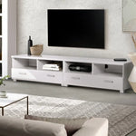 Artiss TV Cabinet Entertainment Unit 180cm White Eddie - Furniture > Living Room > TV Units