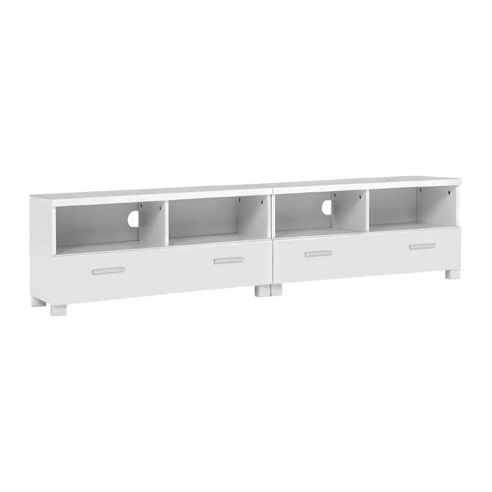 Artiss TV Cabinet Entertainment Unit 180cm White Eddie - Furniture > Living Room > TV Units