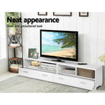 Artiss TV Cabinet Entertainment Unit 180cm White Eddie - Furniture > Living Room > TV Units