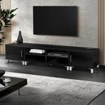 Artiss TV Cabinet Entertainment Unit 190cm Black Danson - Furniture > Living Room > TV Units
