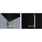 Artiss TV Cabinet Entertainment Unit 190cm Black Danson - Furniture > Living Room > TV Units