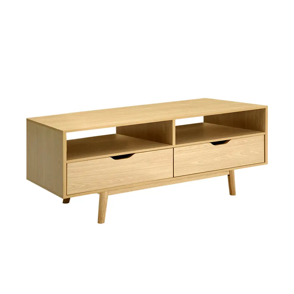 Artiss TV Entertainment Unit 120cm Pine Ford - Furniture > Living Room