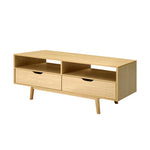 Artiss TV Entertainment Unit 120cm Pine Ford - Furniture > Living Room