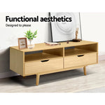 Artiss TV Entertainment Unit 120cm Pine Ford - Furniture > Living Room