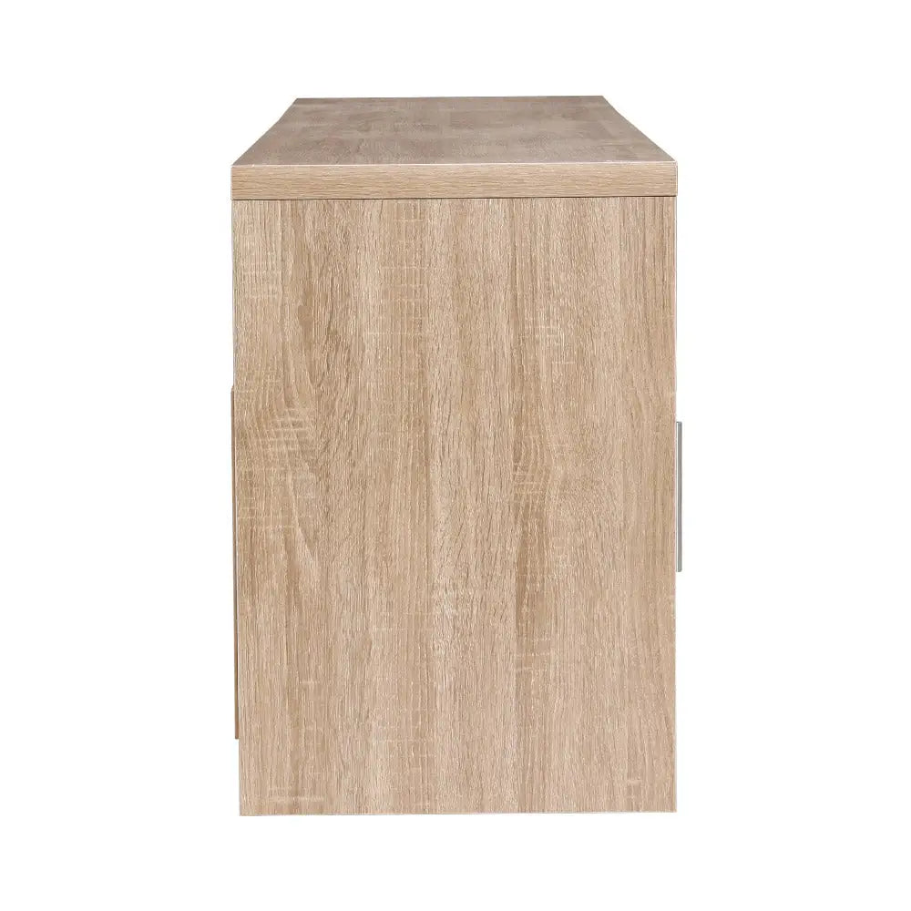 Artiss TV Entertainment Unit 140cm Oak Ken - Furniture > Living Room