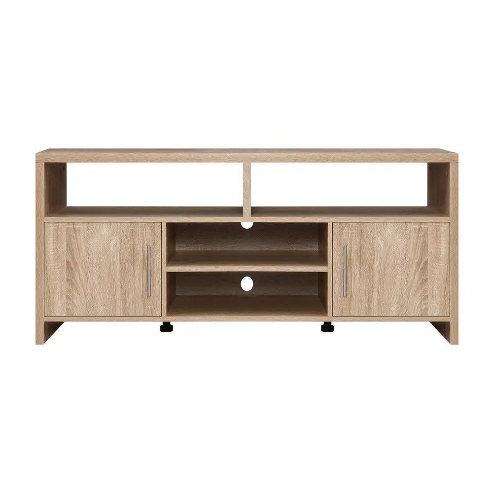 Artiss TV Entertainment Unit 140cm Oak Ken - Furniture > Living Room